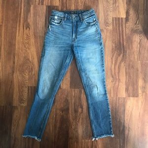 A&F High Waist Slim Straight Jeans. Size 25.